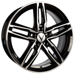 Диски Вектор В138 7x17/5x112 D57.1 ET40 алмаз черный