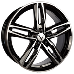 Диски Вектор В140 7.5x18/5x114.3 D66.1 ET45 алмаз черный