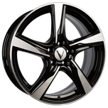 Диски Вектор В201 7x17/5x100 D67.1 ET45 алмаз черный