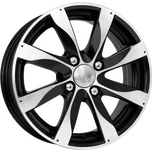 Диски K&K Джемини 5.5x14/4x98 D0.0 ET40 DIA 58,5 Алмаз черный