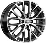 Диски K&K КС782 6x15/4x100 D54.1 ET48 Алмаз черный